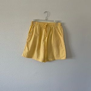 Bobbie Brooks yellow drawstring shorts